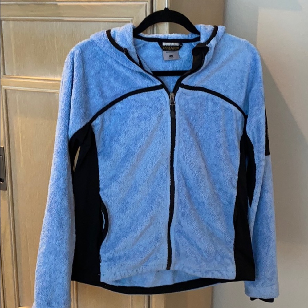Columbia titanium size large fleece jacket